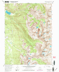 Monarch Lake 1958 topographic map thumbnail