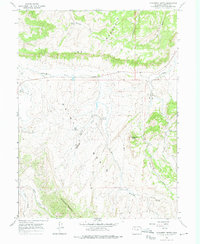 Monument Butte 1966 topographic map thumbnail