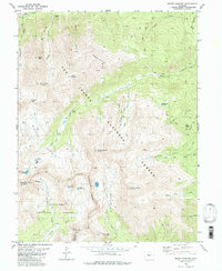 Mount Harvard 1982 topographic map thumbnail