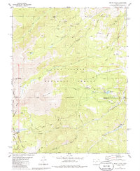 Mount Ouray 1980 topographic map thumbnail