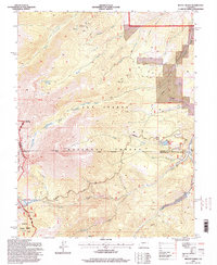 Mount Ouray 1994 topographic map thumbnail