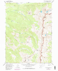 Mount Richthofen 1957 topographic map thumbnail
