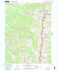Mount Richthofen 1957 topographic map thumbnail