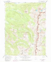Mount Richthofen 1957 topographic map thumbnail