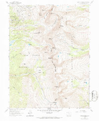 Mount Sherman 1961 topographic map thumbnail