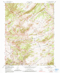 Mount Tyndall 1954 topographic map preview
