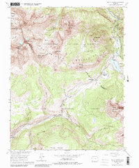 Mount Wilson 1953 topographic map thumbnail