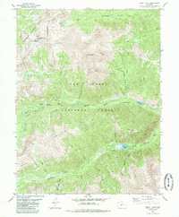 Mount Yale 1982 topographic map thumbnail