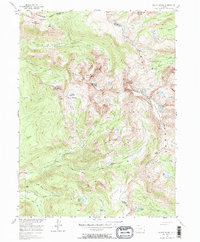 Mount Zirkel 1955 topographic map thumbnail