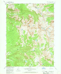 Mount Zirkel 1955 topographic map thumbnail