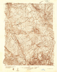 Mt. Powell 1933 topographic map thumbnail