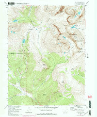 Mt Evans 1957 topographic map preview