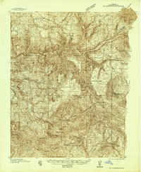 Mt. Gunnison 1938 topographic map thumbnail