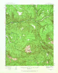 Mt Gunnison 1938 topographic map thumbnail