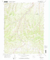Ninemile Gap 1966 topographic map thumbnail