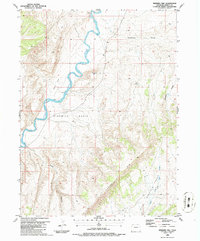 Ninemile Hill 1986 topographic map thumbnail