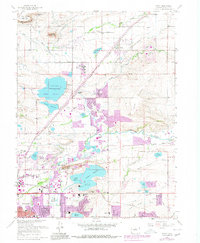 Niwot 1967 topographic map thumbnail