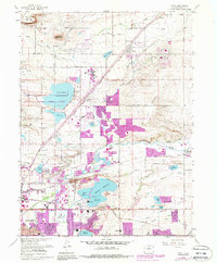 Niwot 1967 topographic map thumbnail