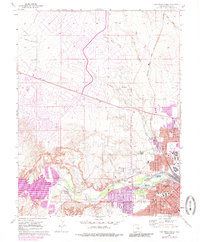Northwest Pueblo 1961 topographic map thumbnail