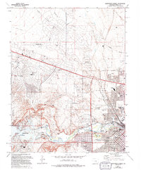 Northwest Pueblo 1961 topographic map thumbnail