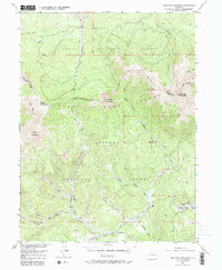 Parkview Mountain 1956 topographic map thumbnail