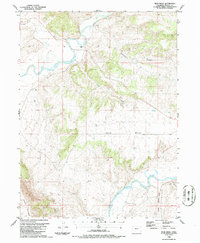 Peck Mesa 1986 topographic map thumbnail