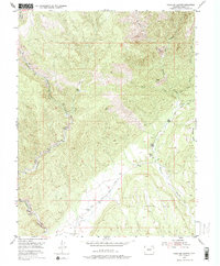 Phantom Canyon 1954 topographic map thumbnail