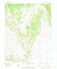 Pierce Gulch 1963 topographic map thumbnail