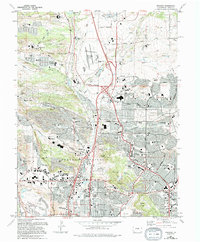 Pikeview 1986 topographic map thumbnail