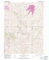 Piney Creek 1966 topographic map thumbnail