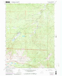 Pingree Park 1962 topographic map thumbnail