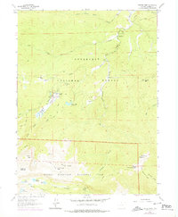 Pingree Park 1962 topographic map thumbnail