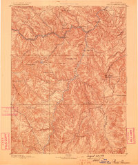 Platte Canyon 1893 topographic map thumbnail
