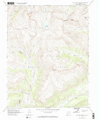 Pole Creek Mountain 1964 topographic map thumbnail