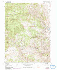 Ralston Buttes 1965 topographic map thumbnail