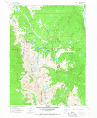 Rawah Lakes 1962 topographic map thumbnail