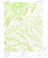Razorback Ridge 1964 topographic map thumbnail