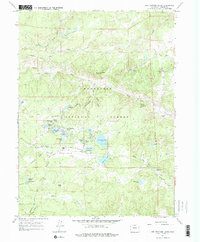 Red Feather Lakes 1967 topographic map thumbnail