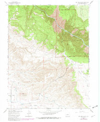 Red Rock Canyon 1955 topographic map thumbnail