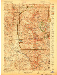 Rocky Mountain National Park 1919 topographic map thumbnail