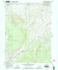 Sand Creek Pass 1967 topographic map thumbnail