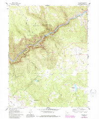 Shoshone 1961 topographic map preview