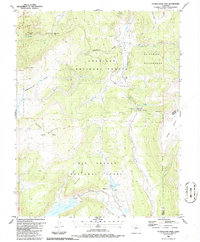Slumgullion Pass 1986 topographic map thumbnail