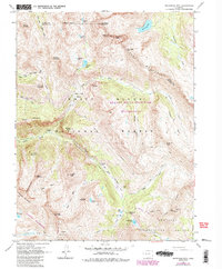 Snowmass Mtn 1960 topographic map thumbnail