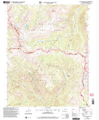 South River Peak 2001 topographic map thumbnail