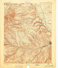 Spanish Peaks 1893 topographic map thumbnail