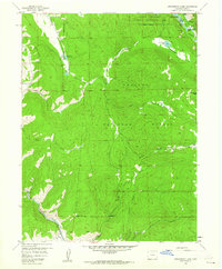 Strawberry Lake 1958 topographic map thumbnail