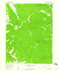 Strawberry Lake 1958 topographic map thumbnail