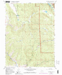 Strawberry Lake 1958 topographic map thumbnail