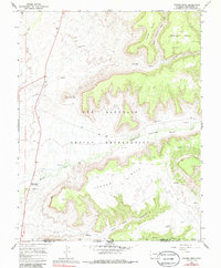 Tanner Mesa 1966 topographic map thumbnail